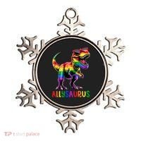 Dinosaur Flag Ally Lgbt Allysaurus Lgbt Pride Ornament thumb 0