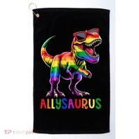 Dinosaur Flag Ally Lgbt Allysaurus Lgbt Pride Golf Towel thumb 0