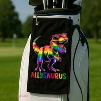 Dinosaur Flag Ally Lgbt Allysaurus Lgbt Pride Golf Towel thumb 2