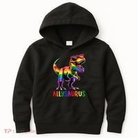 Dinosaur Flag Ally Lgbt Allysaurus Lgbt Pride Kids Hoodie thumb 0