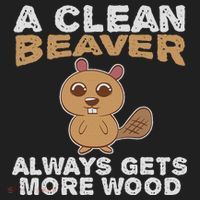 Dirty Funny Adult Clean Beaver Wood Beanie thumb 2