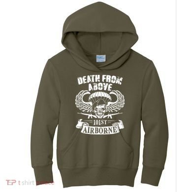 Death From Above 101st Airborne Kids Hoodie