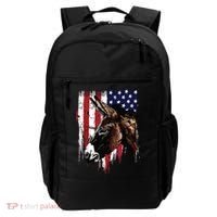 Donkey Farmer American Flag USA Donkey Backpack thumb 0