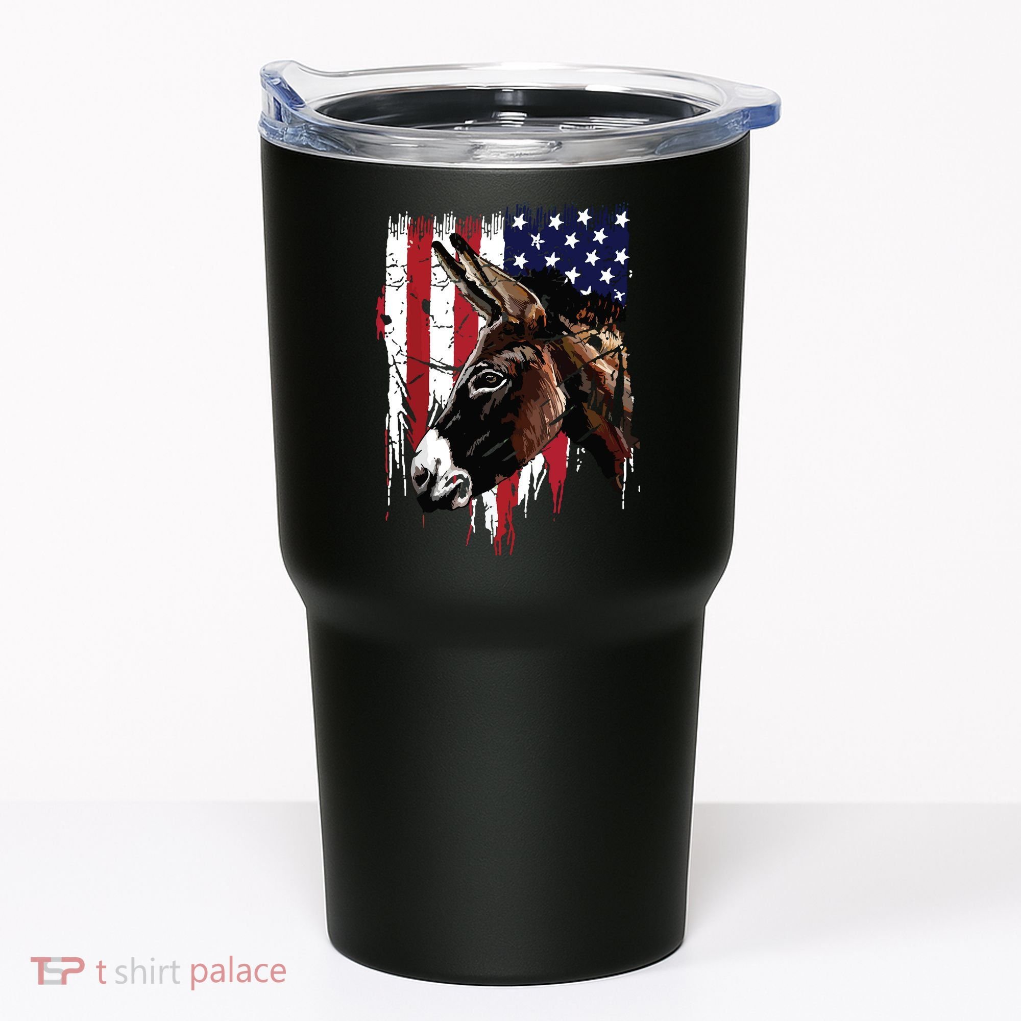 Donkey Farmer American Flag USA Donkey Tumbler