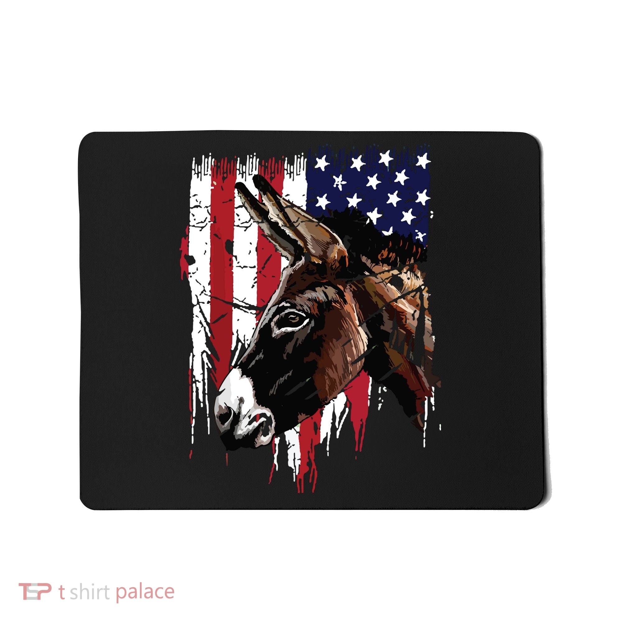 Donkey Farmer American Flag USA Donkey Mousepad