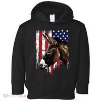 Donkey Farmer American Flag USA Donkey Toddler Hoodie thumb 0