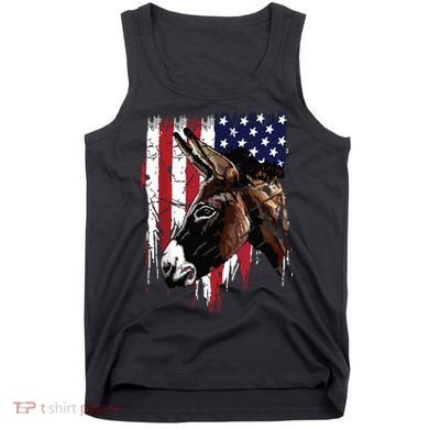 Donkey Farmer American Flag USA Donkey Tank Top