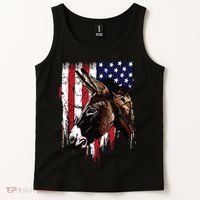 Donkey Farmer American Flag USA Donkey Tank Top thumb 2