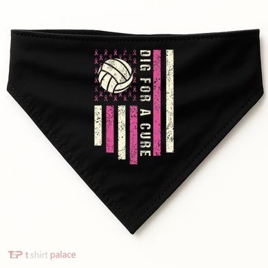 Dig For A Cure Breast Volleyball USA-Made Doggie Bandana