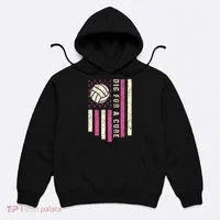 Dig For A Cure Breast Volleyball Hoodie thumb 0