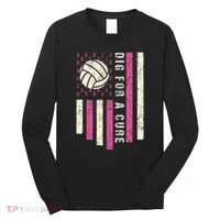 Dig For A Cure Breast Volleyball Long Sleeve Shirt thumb 0