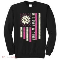 Dig For A Cure Breast Volleyball Sweatshirt thumb 0
