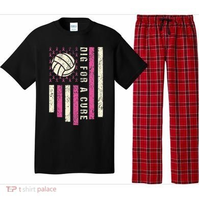 Dig For A Cure Breast Volleyball Pajama Set