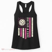 Dig For A Cure Breast Volleyball Women's Tank Top thumb 0