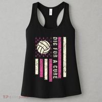 Dig For A Cure Breast Volleyball Women's Tank Top thumb 3