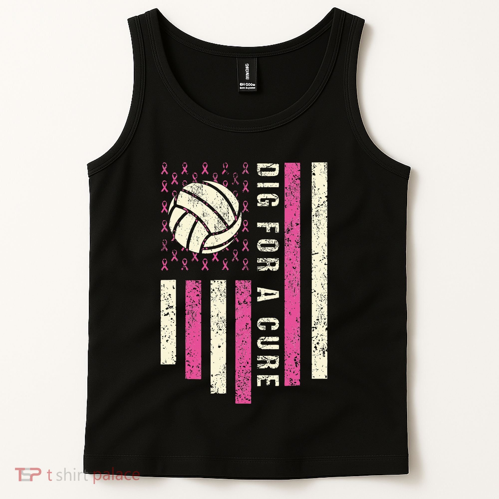 Dig For A Cure Breast Volleyball Tank Top