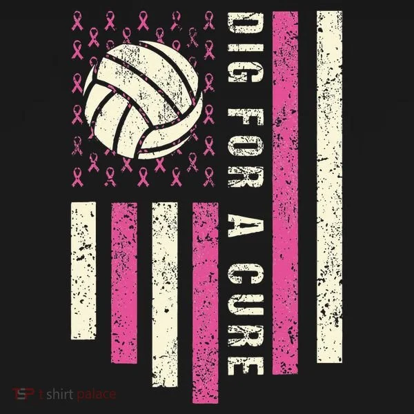 Dig For A Cure Breast Volleyball Tank Top