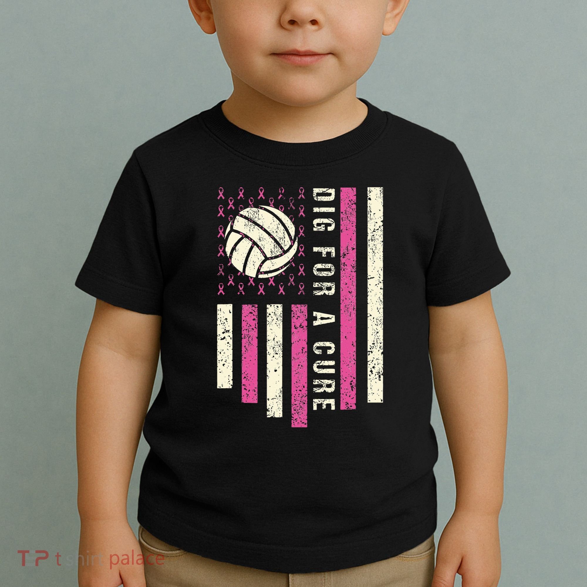 Dig For A Cure Breast Volleyball Toddler T-Shirt