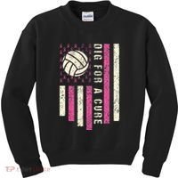 Dig For A Cure Breast Volleyball Kids Sweatshirt thumb 0