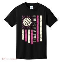 Dig For A Cure Breast Volleyball Kids T-Shirt thumb 0