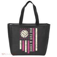 Dig For A Cure Breast Volleyball Tote Bag thumb 0