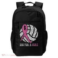 Dig For A Cure Breast Cancer Awareness Volleyball Pink Out Backpack thumb 0
