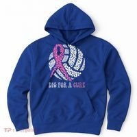 Dig For A Cure Breast Cancer Awareness Volleyball Pink Out Hoodie thumb 0