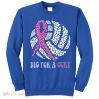 Dig For A Cure Breast Cancer Awareness Volleyball Pink Out Sweatshirt thumb 0