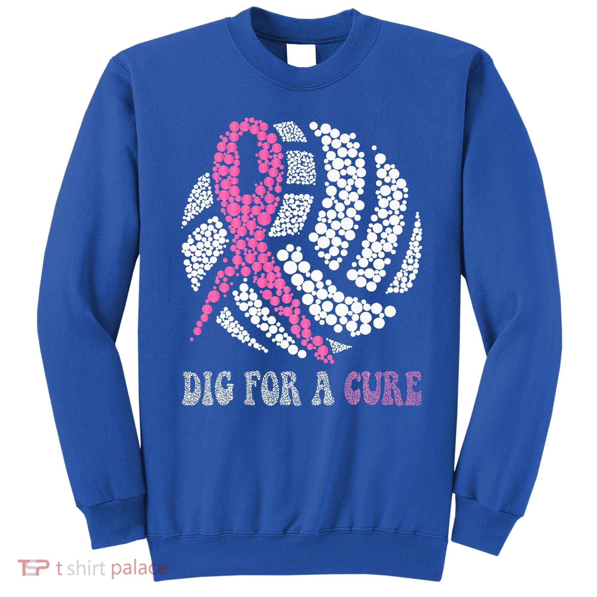 Dig For A Cure Breast Cancer Awareness Volleyball Pink Out Sweatshirt