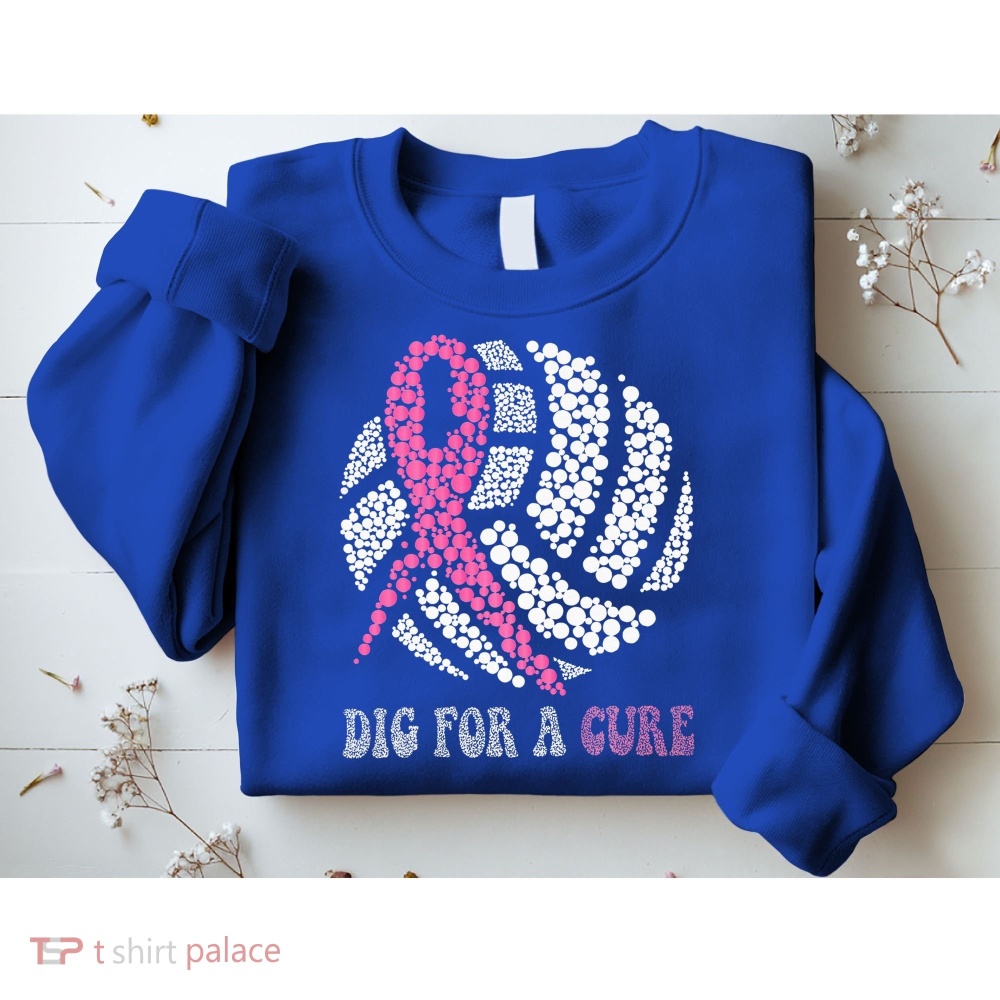 Dig For A Cure Breast Cancer Awareness Volleyball Pink Out Sweatshirt