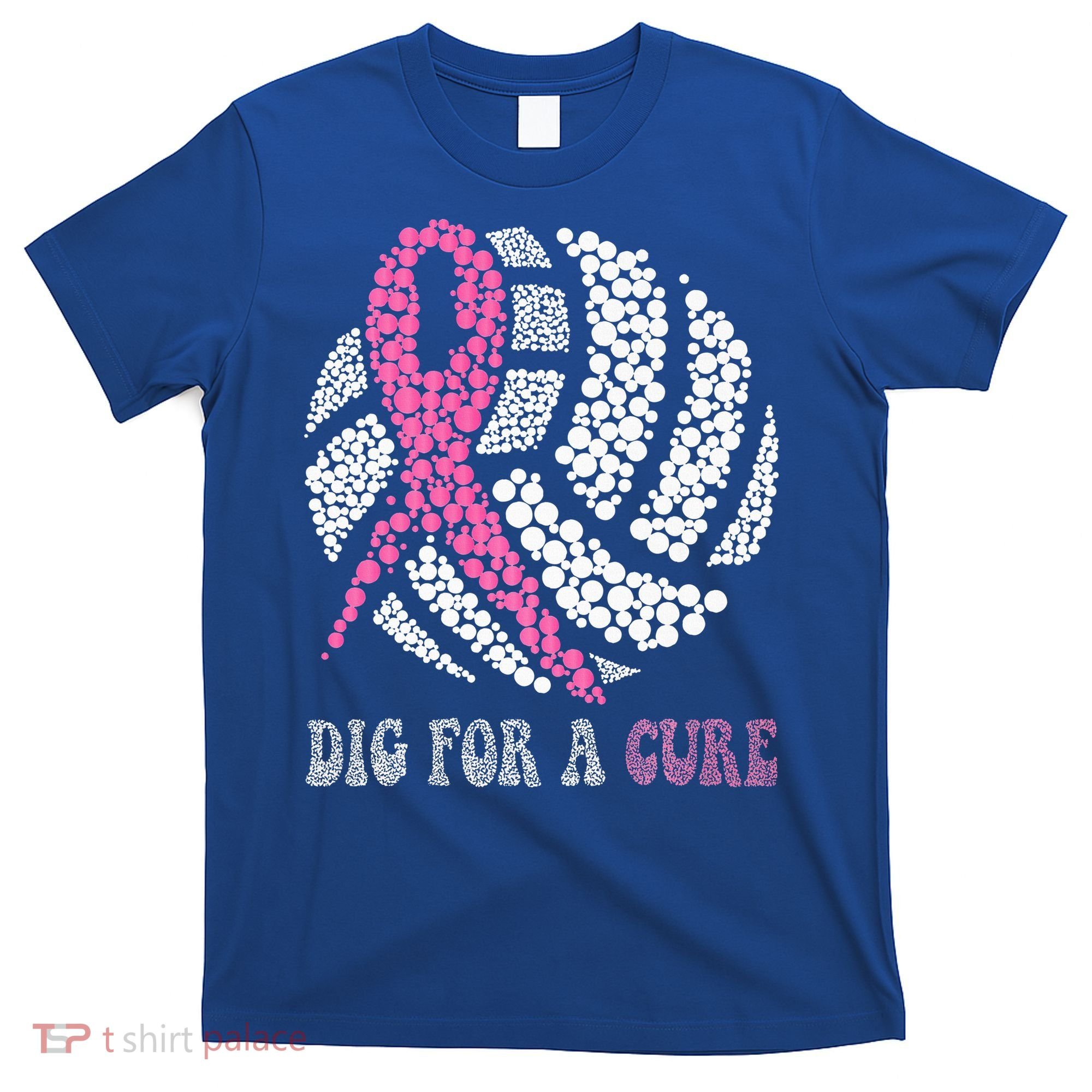 Dig For A Cure Breast Cancer Awareness Volleyball Pink Out T-Shirt