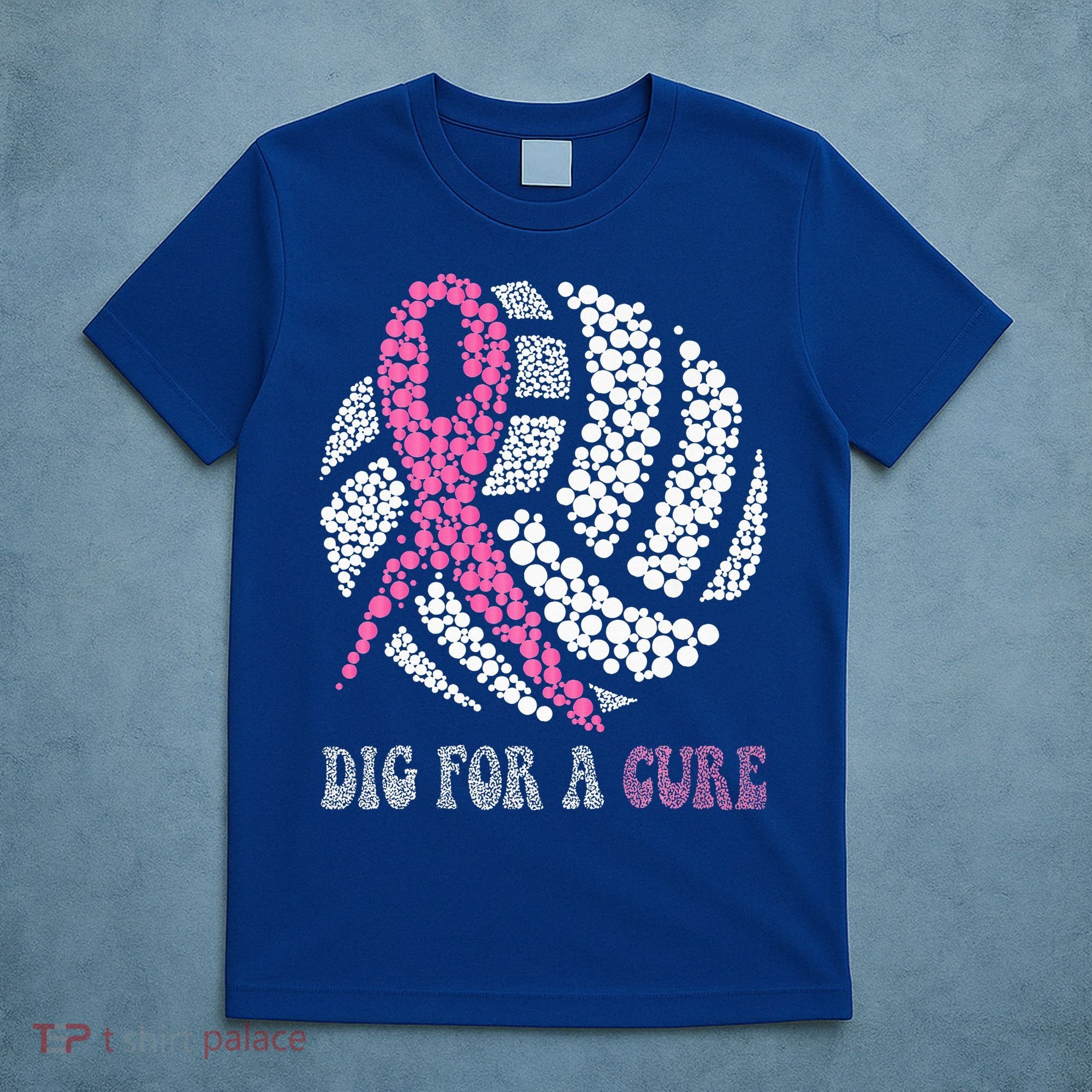 Dig For A Cure Breast Cancer Awareness Volleyball Pink Out T-Shirt