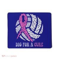 Dig For A Cure Breast Cancer Awareness Volleyball Pink Out Mousepad thumb 0