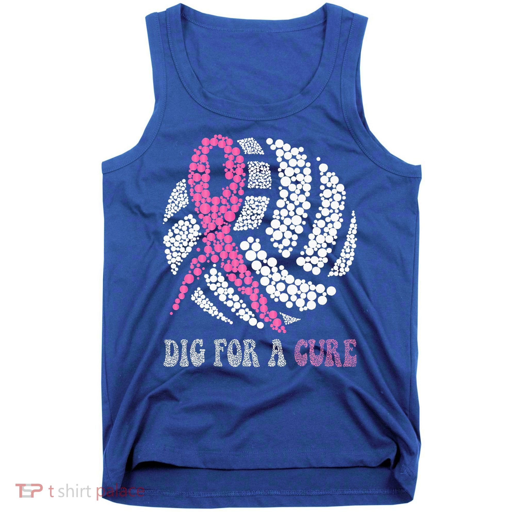 Dig For A Cure Breast Cancer Awareness Volleyball Pink Out Tank Top
