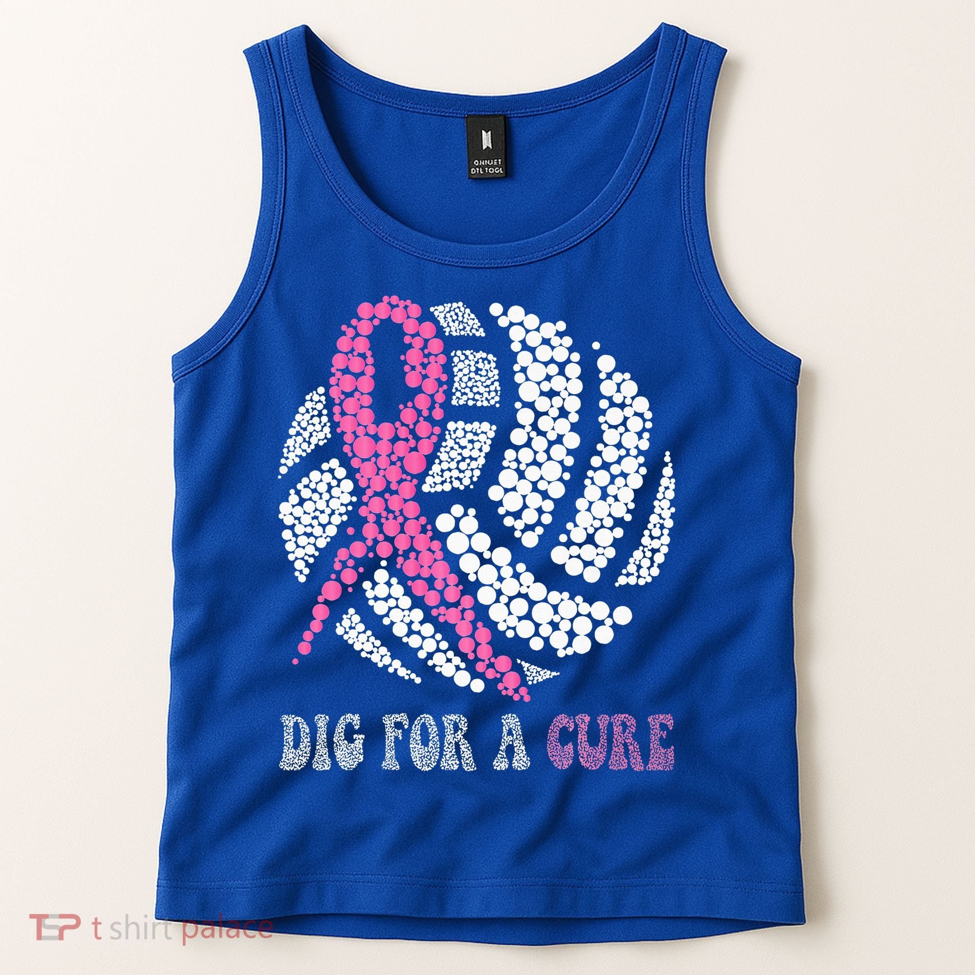 Dig For A Cure Breast Cancer Awareness Volleyball Pink Out Tank Top
