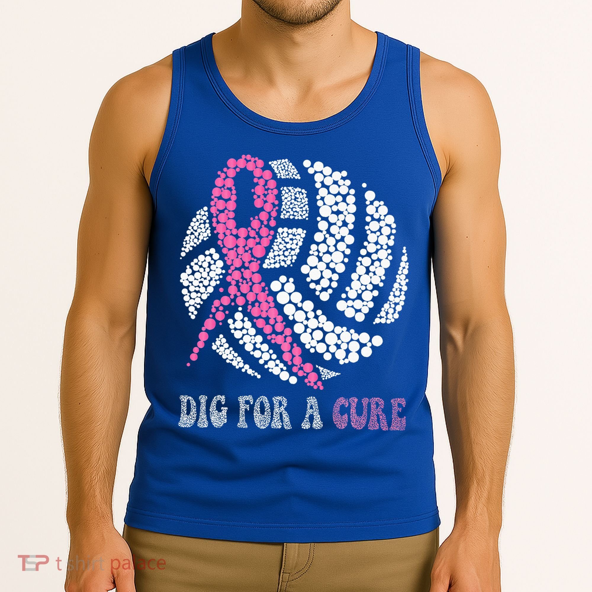 Dig For A Cure Breast Cancer Awareness Volleyball Pink Out Tank Top