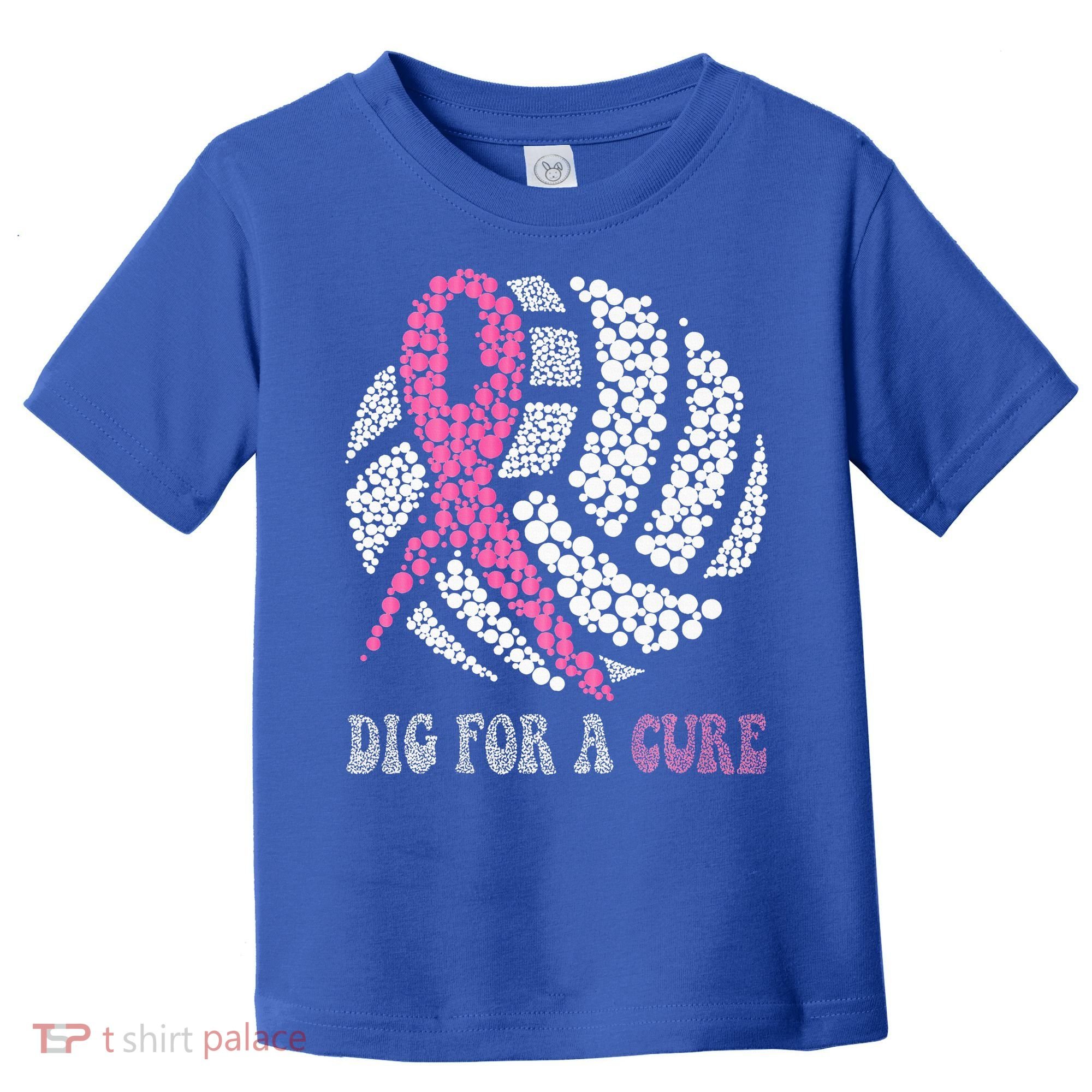 Dig For A Cure Breast Cancer Awareness Volleyball Pink Out Toddler T-Shirt