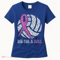 Dig For A Cure Breast Cancer Awareness Volleyball Pink Out Women's T-Shirt thumb 0