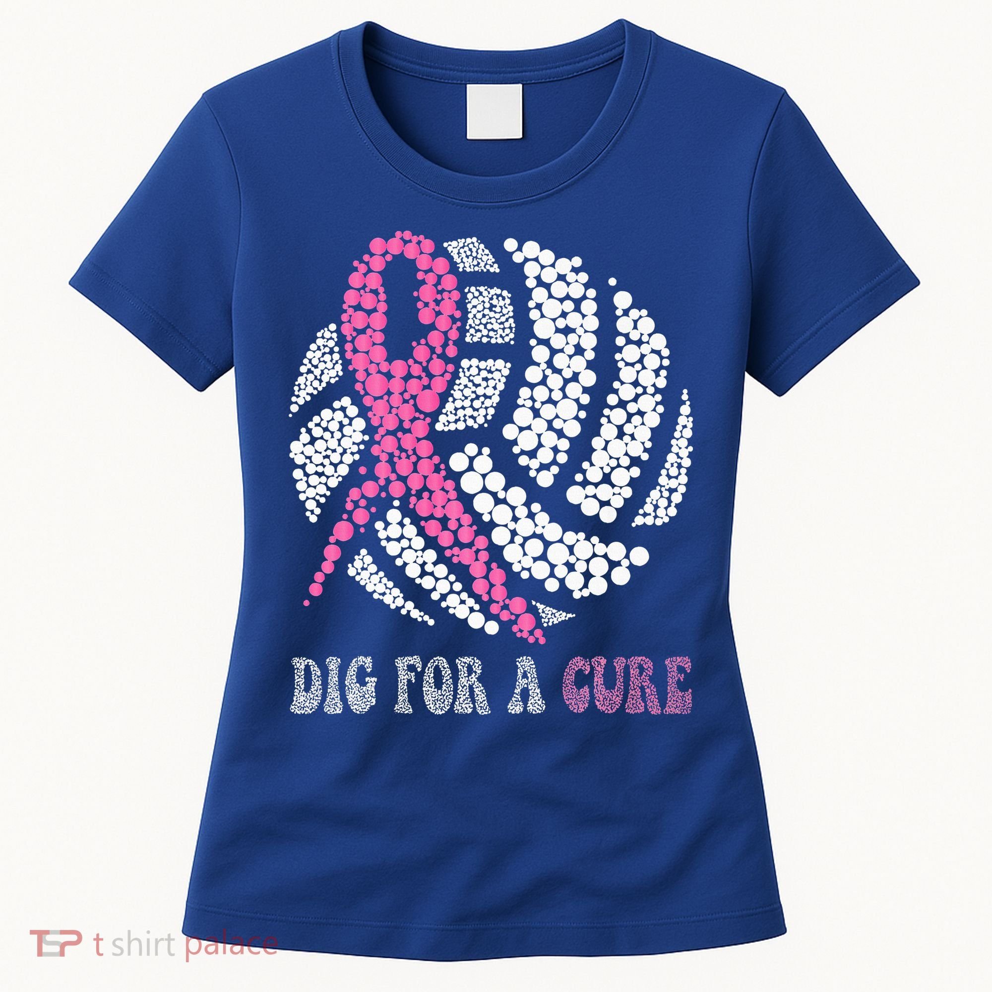 Dig For A Cure Breast Cancer Awareness Volleyball Pink Out Women's T-Shirt
