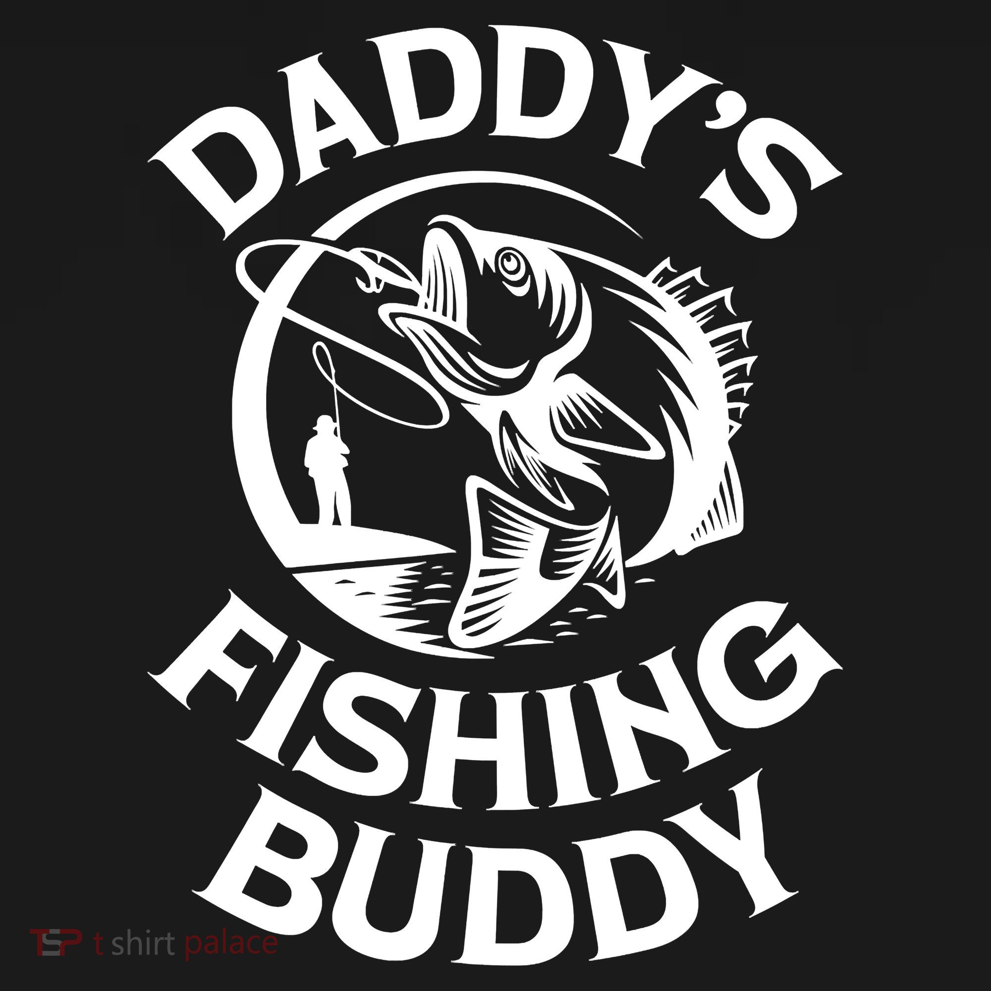 Daddy's Fishing Buddy Young Fisherman Mousepad