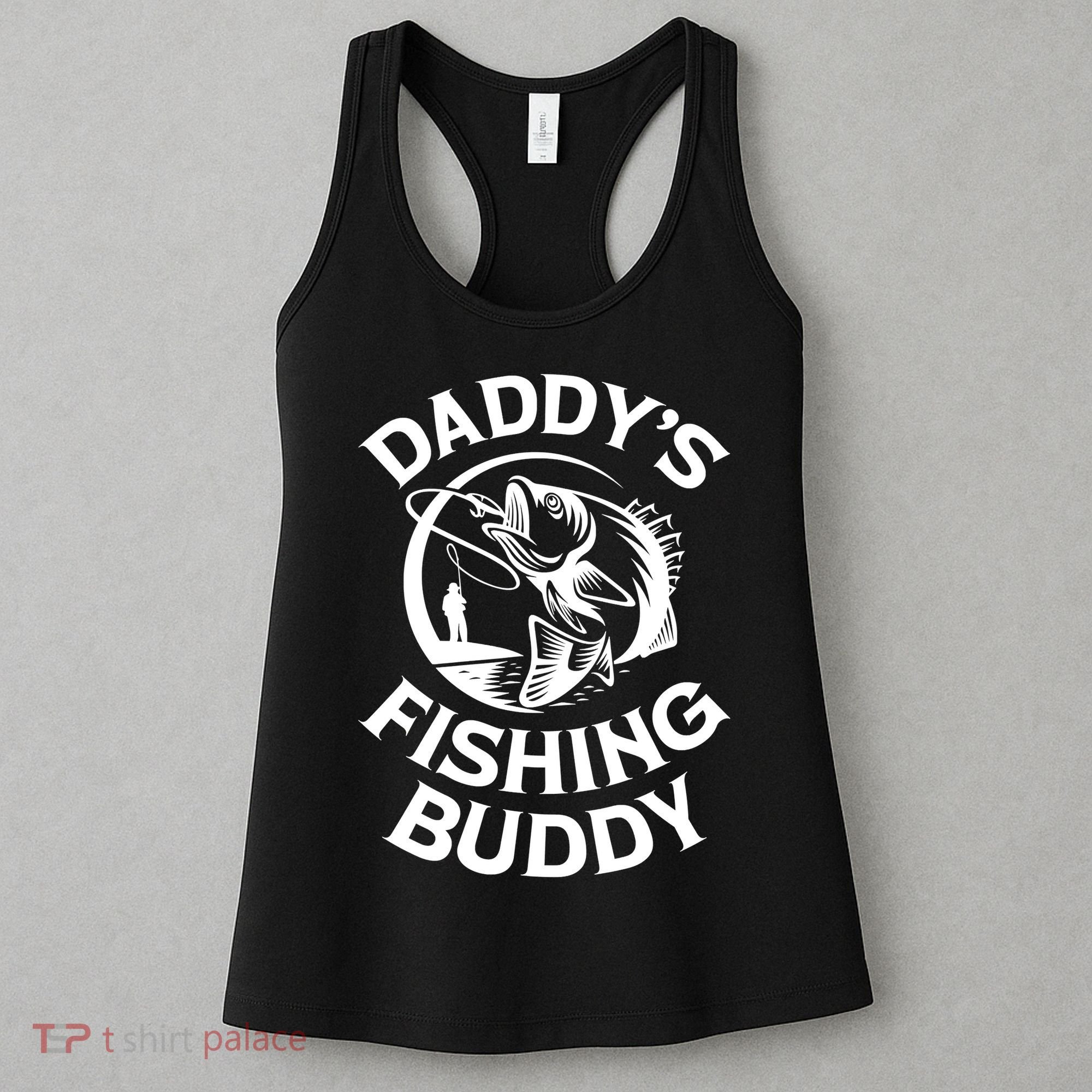 Daddy's Fishing Buddy Young Fisherman Women's Tank Top
