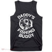 Daddy's Fishing Buddy Young Fisherman Tank Top thumb 0