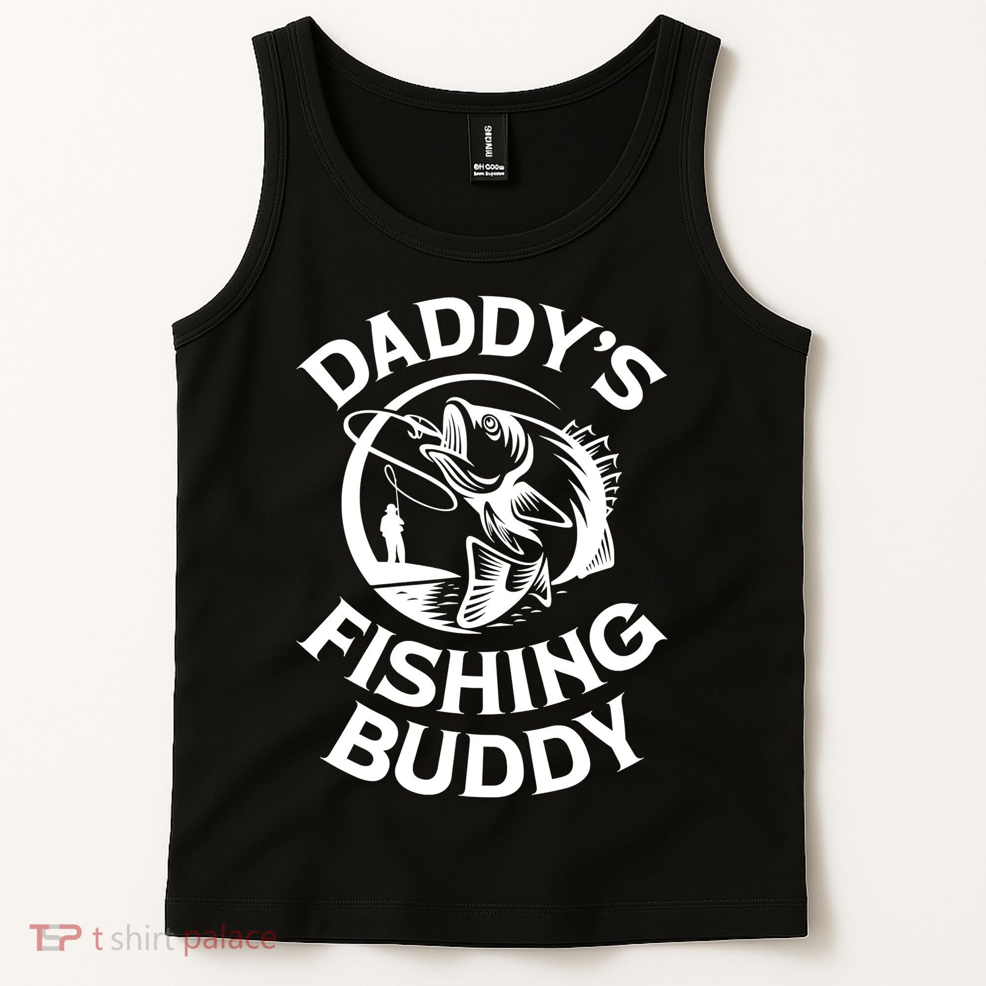 Daddy's Fishing Buddy Young Fisherman Tank Top