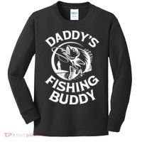 Daddy's Fishing Buddy Young Fisherman Kids Long Sleeve Shirt thumb 0