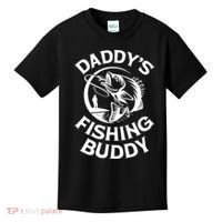 Daddy's Fishing Buddy Young Fisherman Kids T-Shirt thumb 0