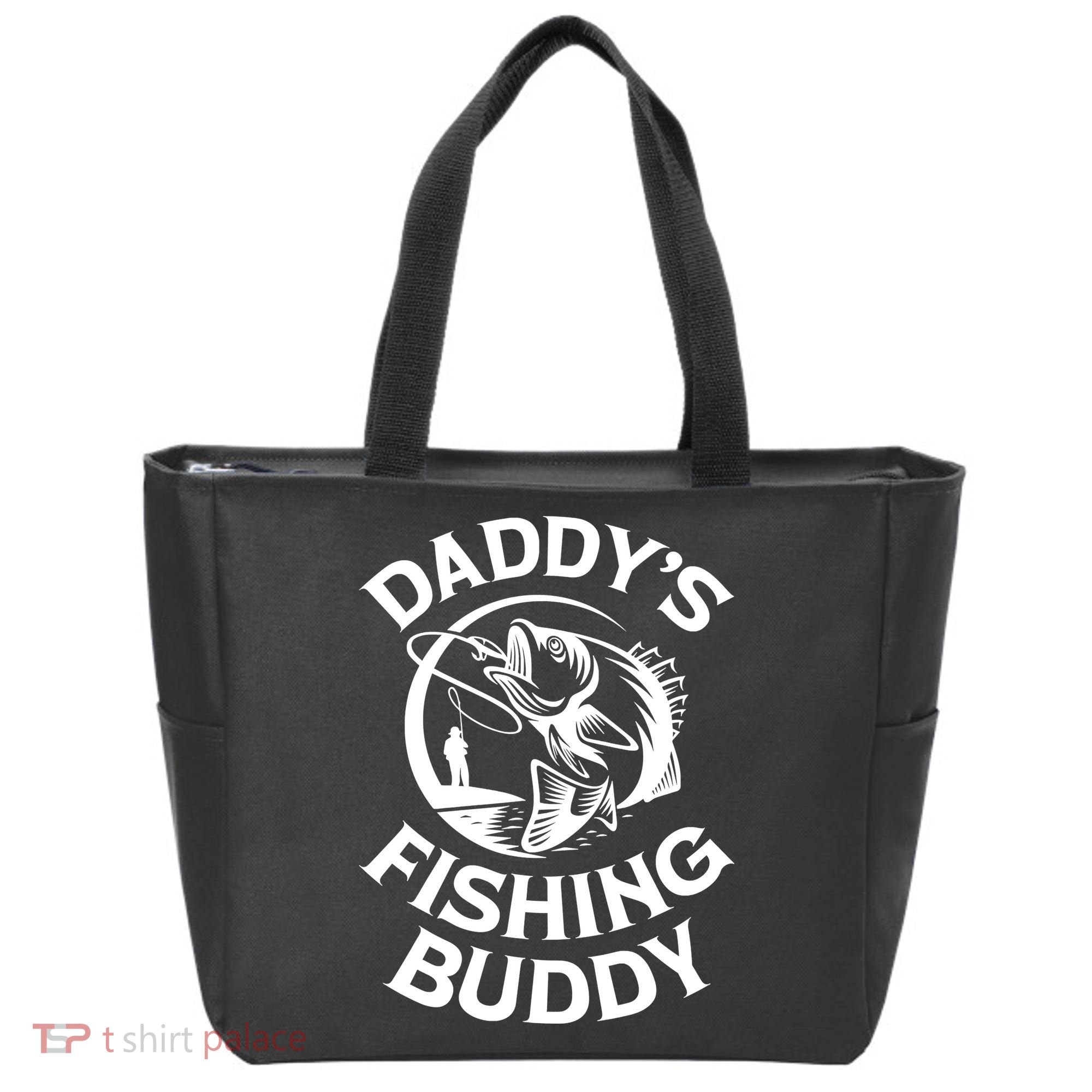 Daddy's Fishing Buddy Young Fisherman Tote Bag