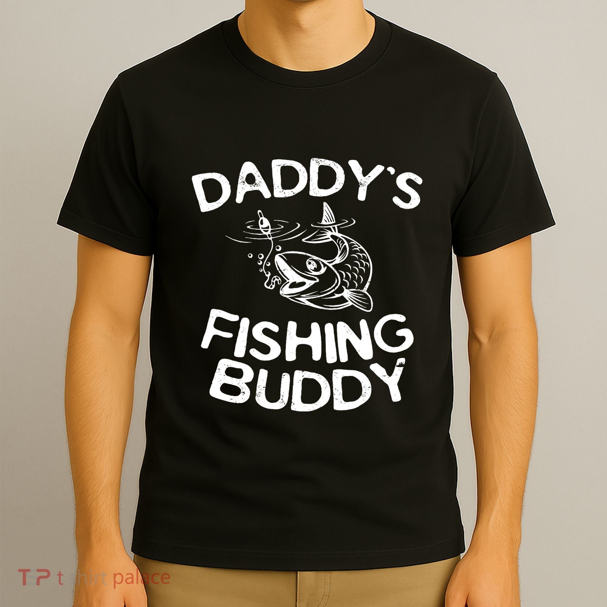 Daddys Fishing Buddy Fisherman T-Shirt