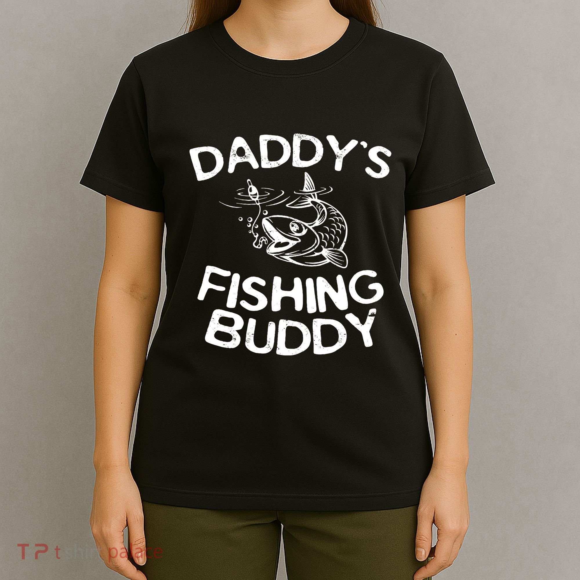 Daddys Fishing Buddy Fisherman T-Shirt