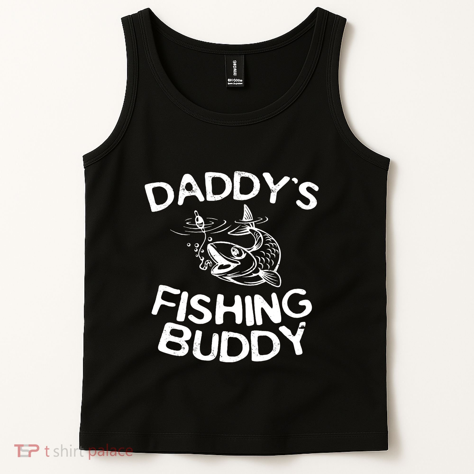 Daddys Fishing Buddy Fisherman Tank Top