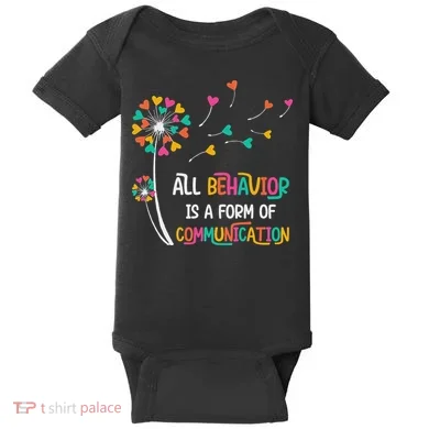 Dandelion Flower Behavior Is Communication Baby Bodysuit